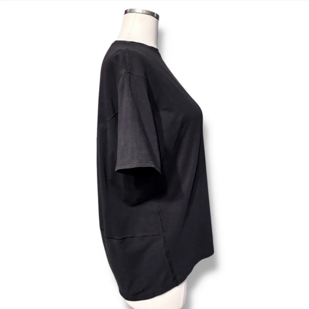 LULULEMON Black Back In Action Short Sleeve Shirt